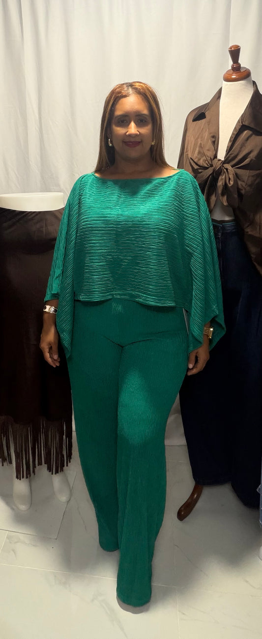 Tunic Long Pant Emerald Set