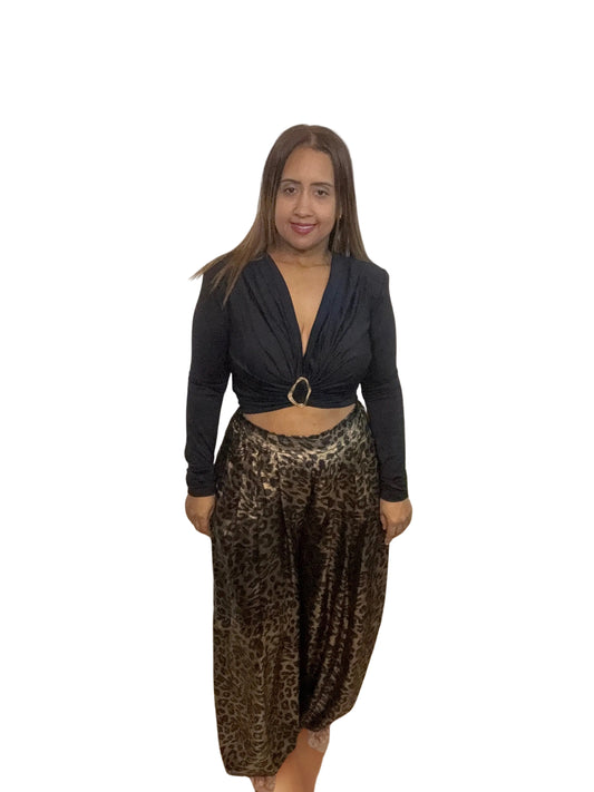 Crop long top Made in Italy