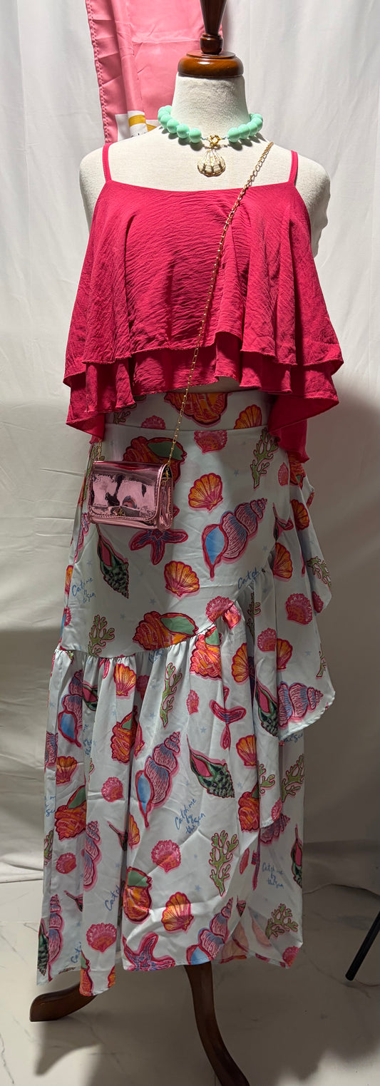 Falda 2 en 1 convertible en traje. Estilo veraniego