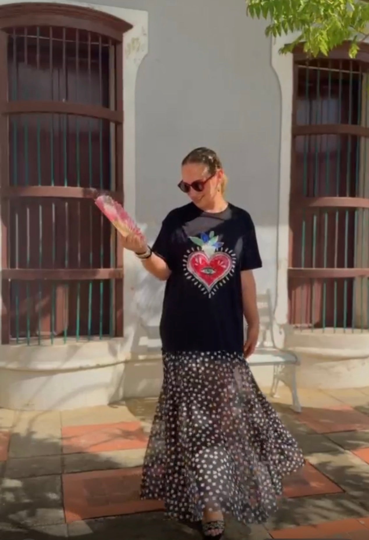 Vestido Tipo Camisa Polka Dots con Detalle de Corazón | by Liliana Esquivia