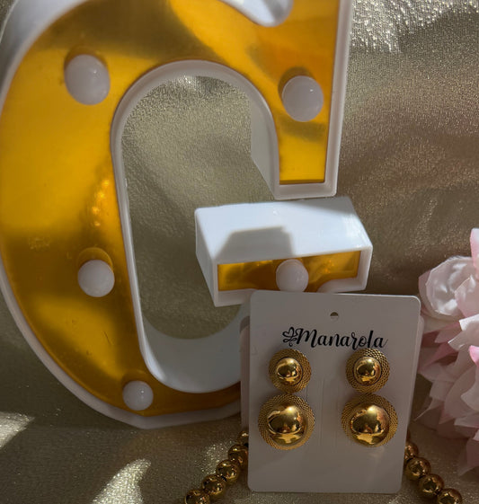 Gold Manarola earring