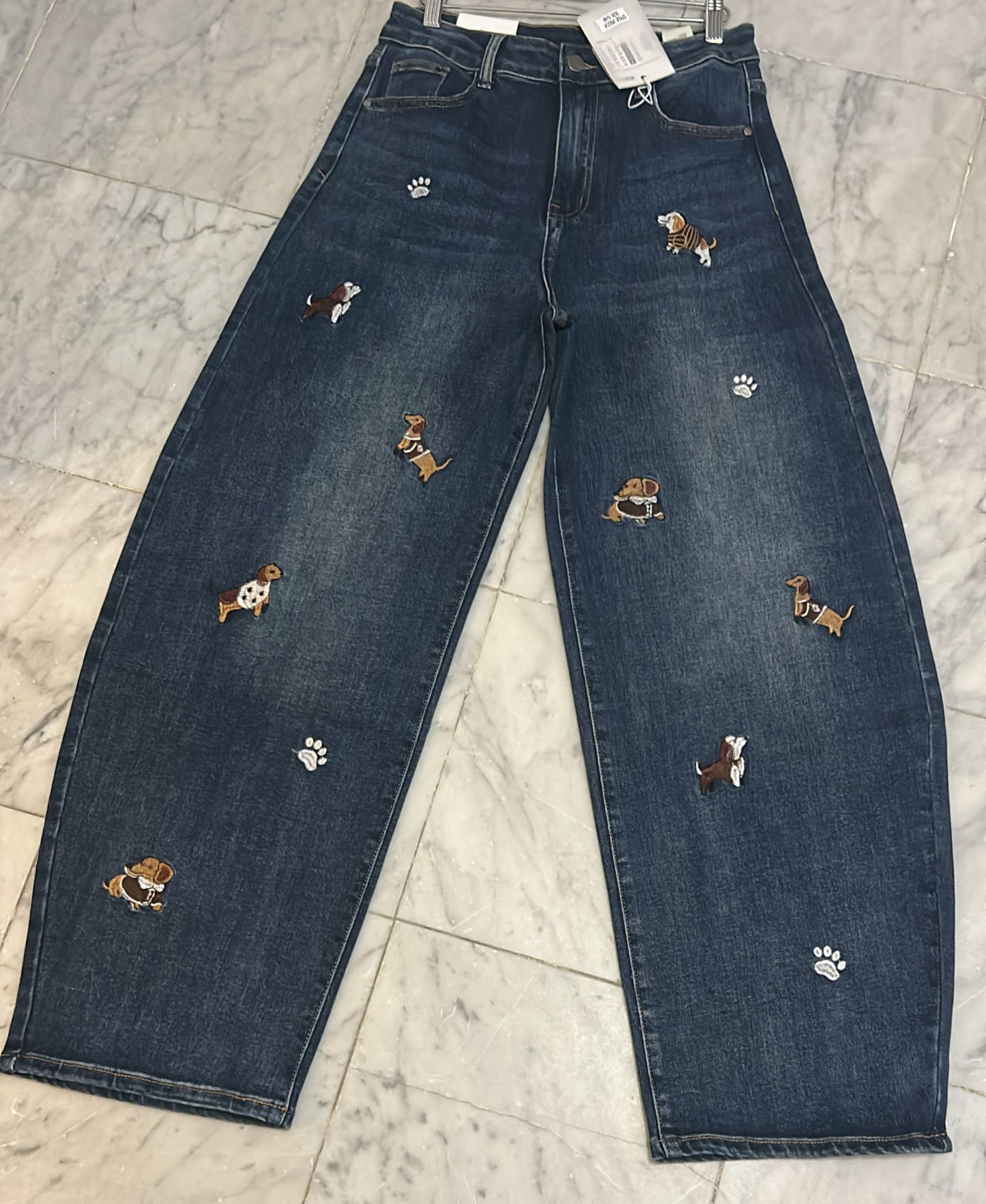 Jean Barrel Perritos — Stretch & Elevado
