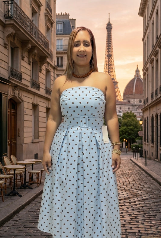 Vestido Strap Polkadots con Correa | Elegante & Femenino