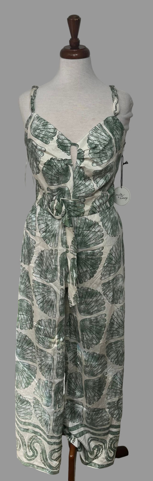Green jumpsuit