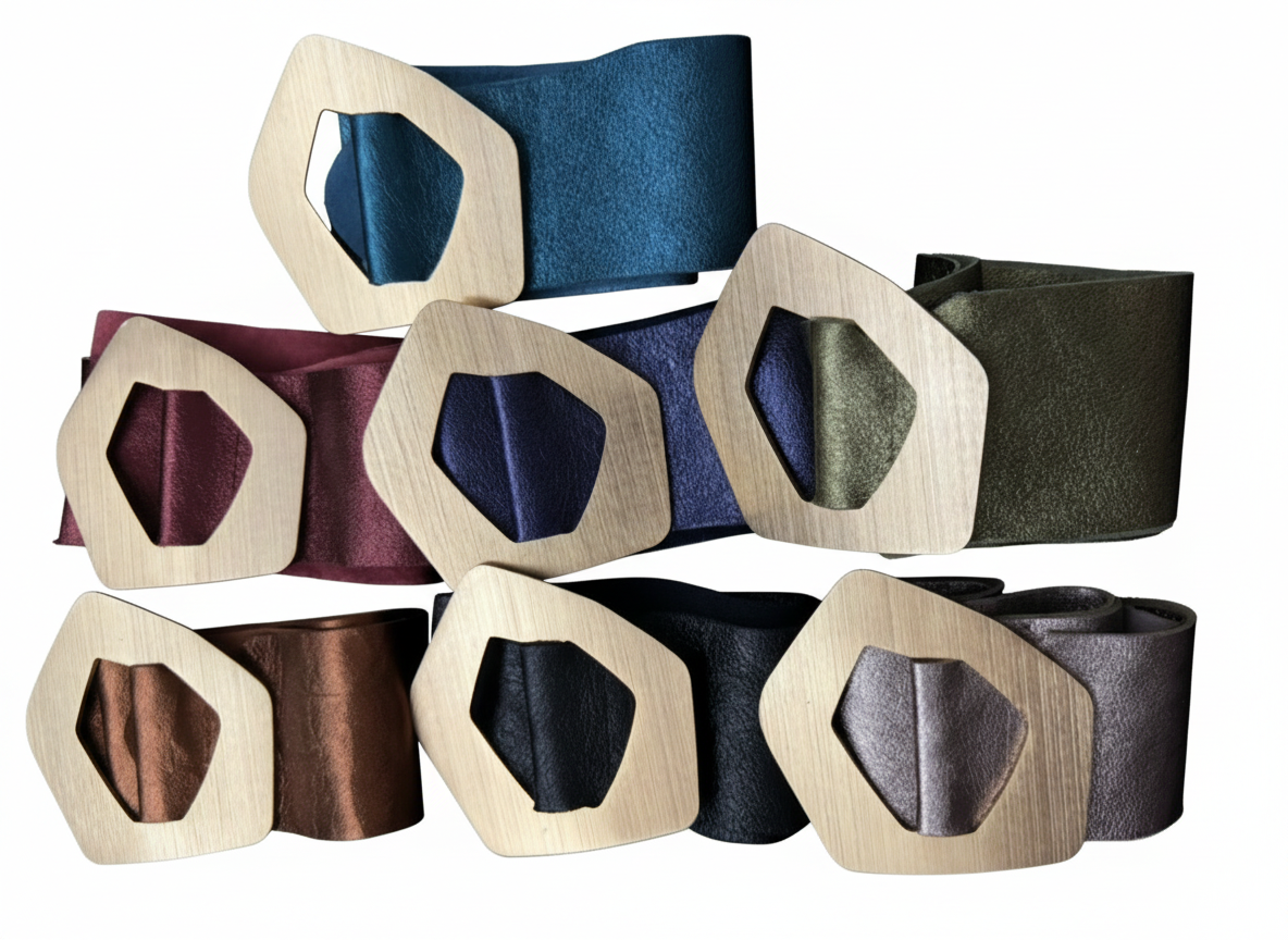 Correas Hebillas Pentagonal Made in Italy