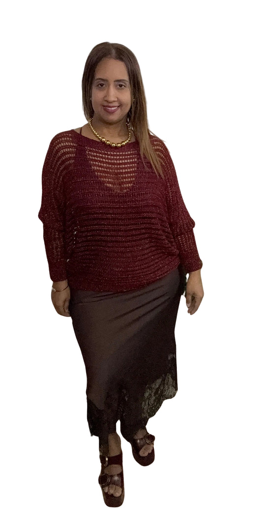 Blusa de encaje Made in Italy