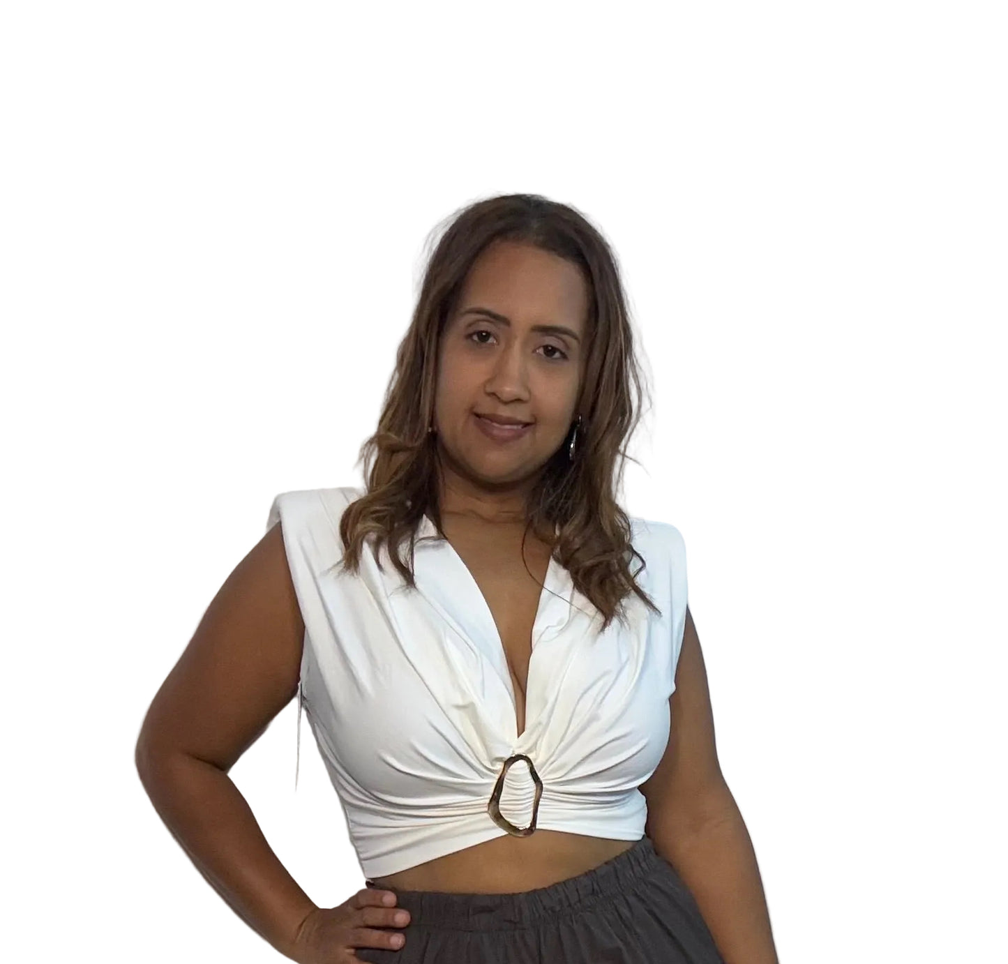 Crop Hebilla top Made in Italy