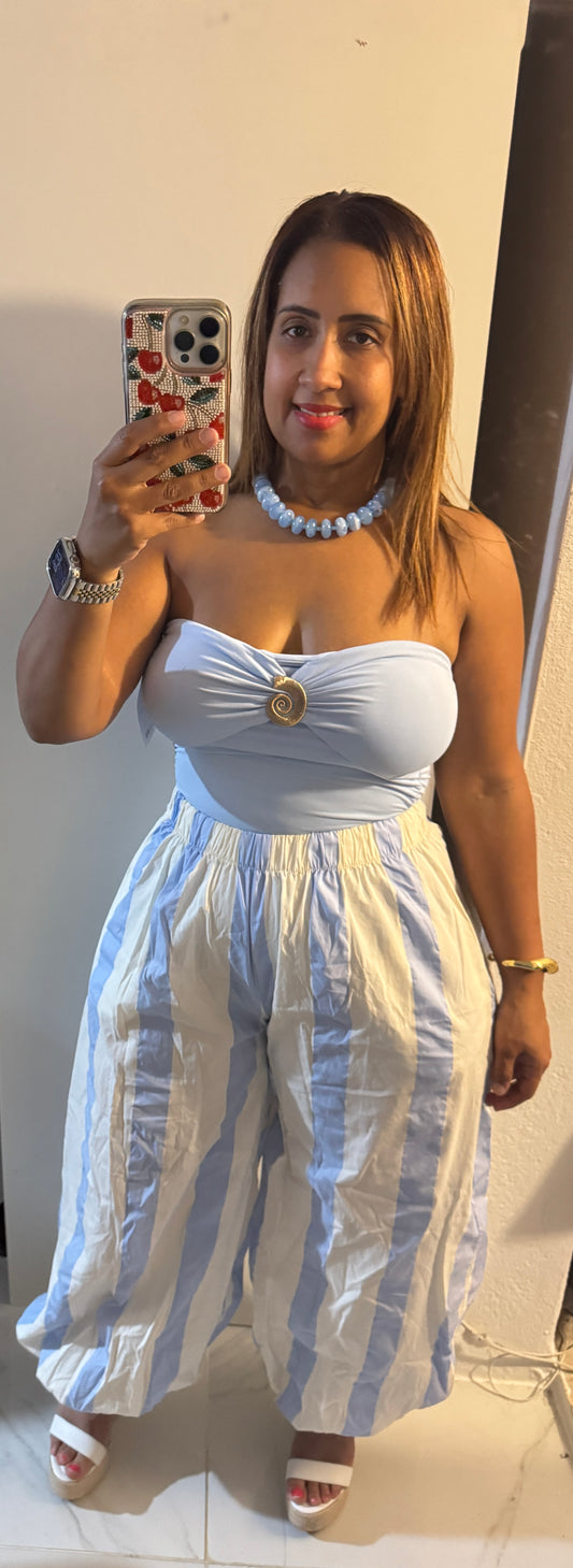Italian Strapless Top – Gold Snail Detail | One Size