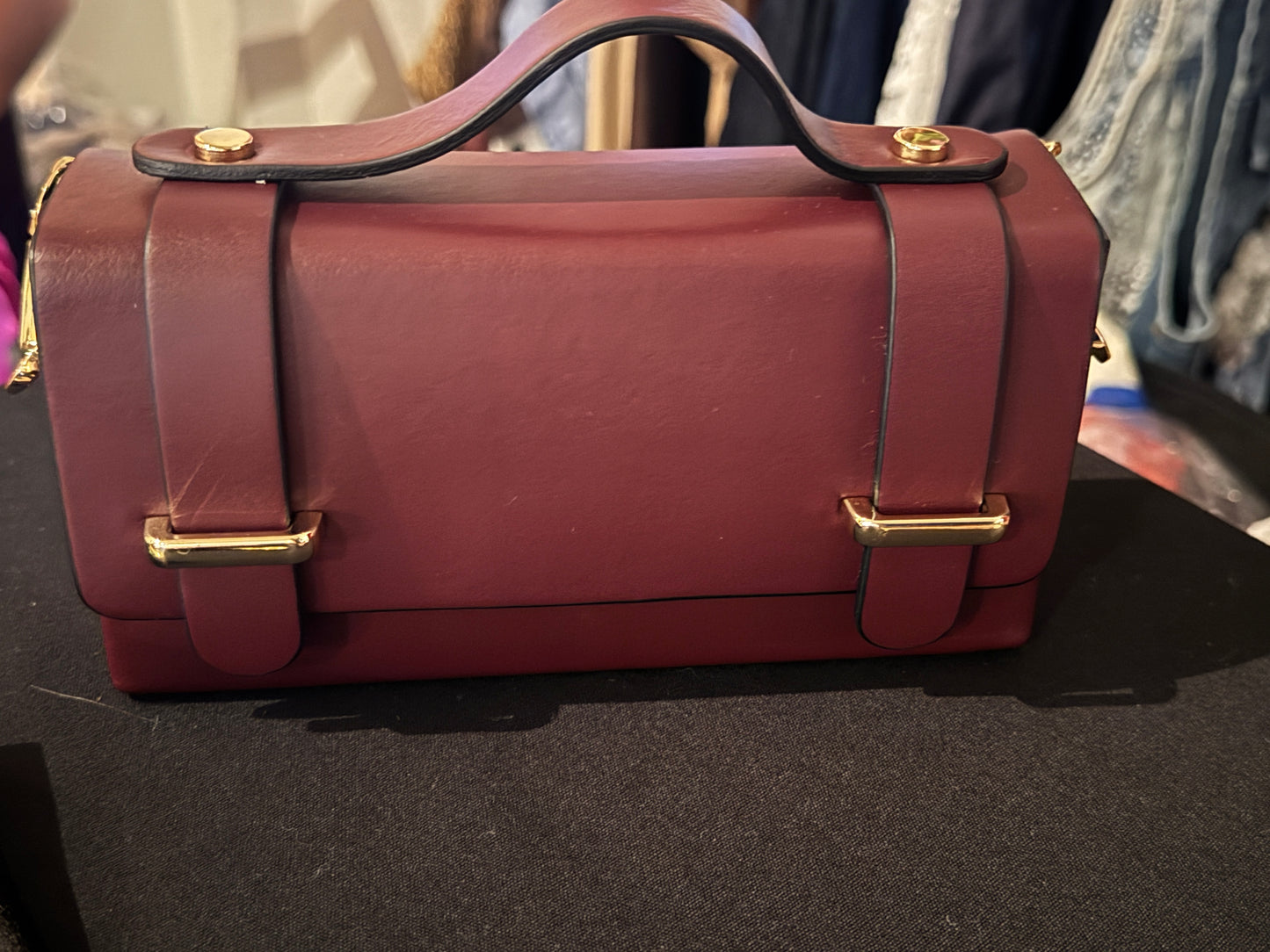 Leather  crossbody Italian