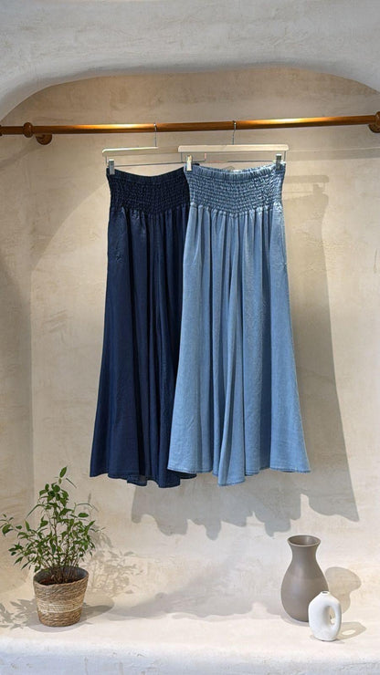 Palazo Mahón Italiano con Elástico Ancho - One Size