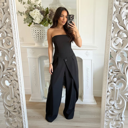 Jumpsuit Largo de Lujo Italiano Sin Mangas | One Size