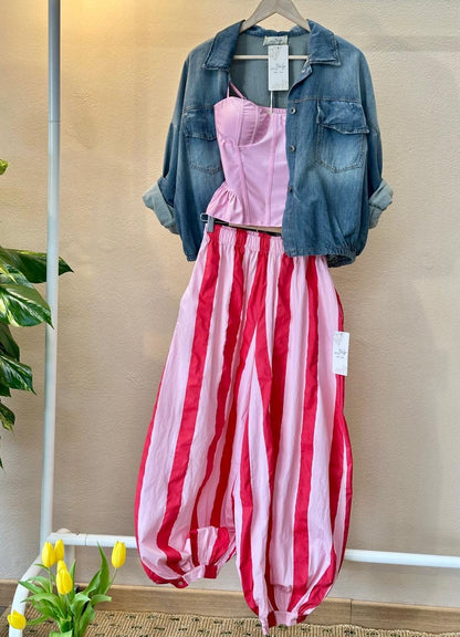 Pantalón Aladín Italiano con Stripe – Elástico y Ajustable