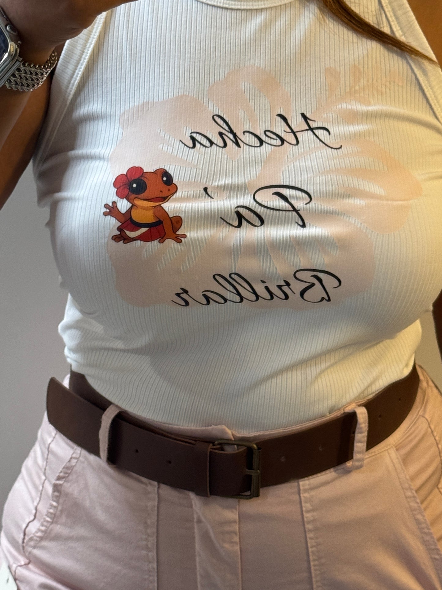 Tank Top Coquí Puertorriqueña - Hecha Para Brillar