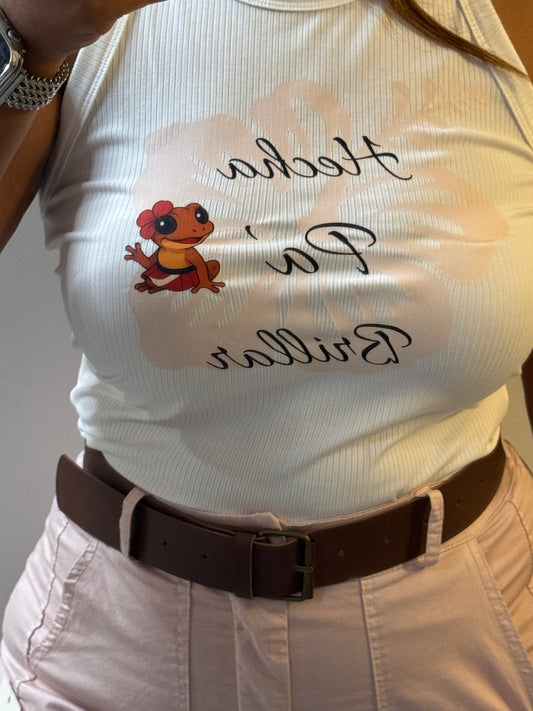 Tank Top Coquí Puertorriqueña - Hecha Para Brillar