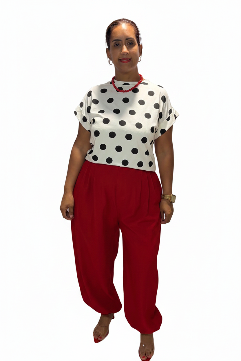 Pantalón Italiano Estilo Aladín Rojo 🔥 | One Size