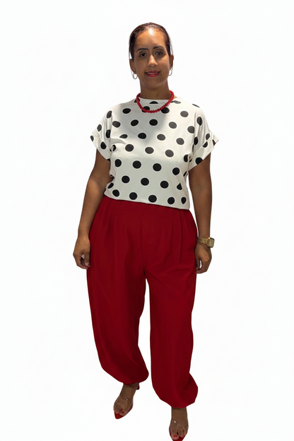 Pantalón Italiano Estilo Aladín Rojo 🔥 | One Size