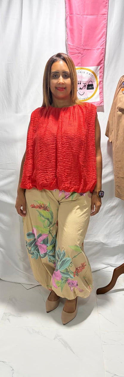 Flower Aladin pant Italian