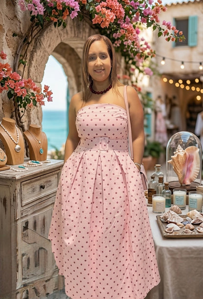Vestido Strap Polkadots con Correa | Elegante & Femenino