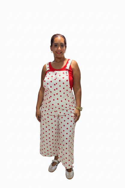 Jumpsuit Largo Crop Italiano Polka Dots