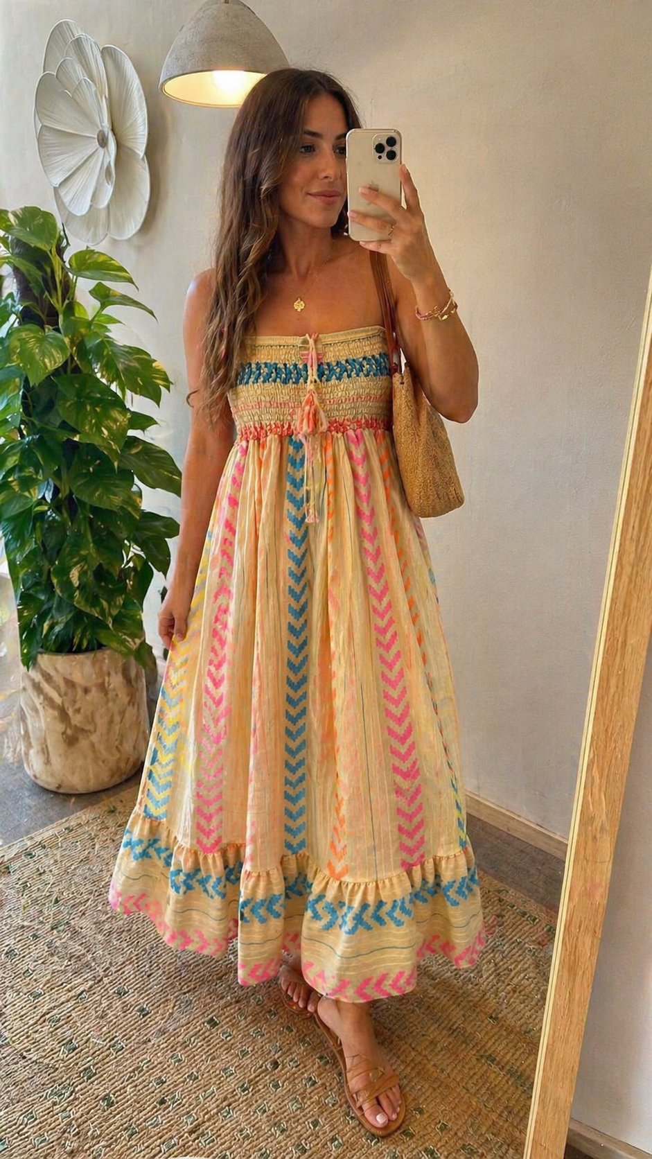 Vestido Italiano de Colores Vivos – Halter o Strap | One Size
