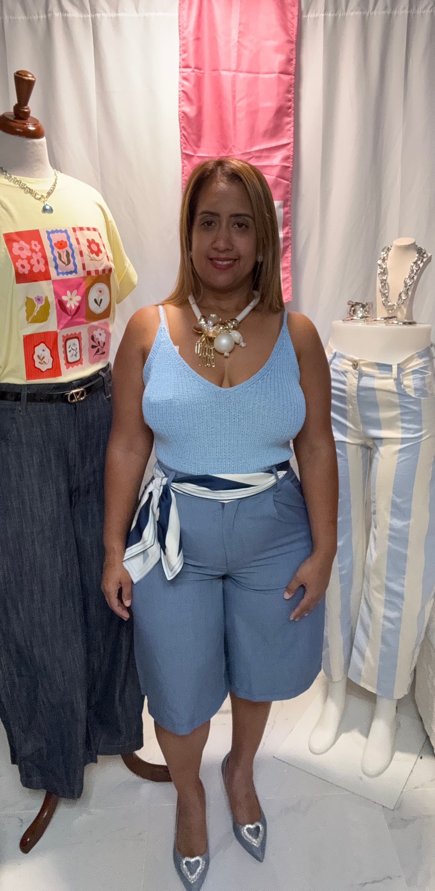 Bermuda Italiano con Correa Pañuelo | Estilo Vestir | One Size
