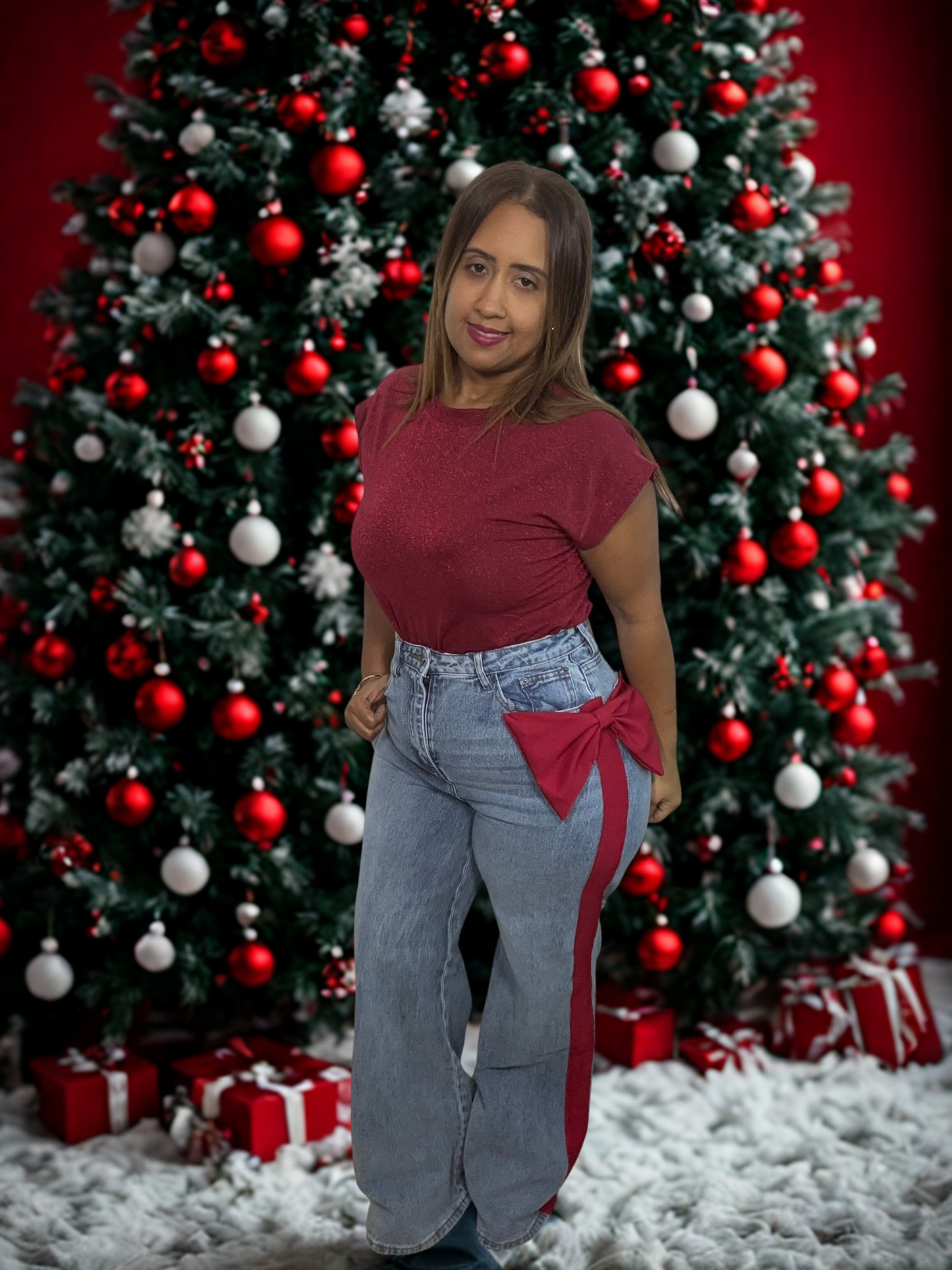 Red Bow Denim