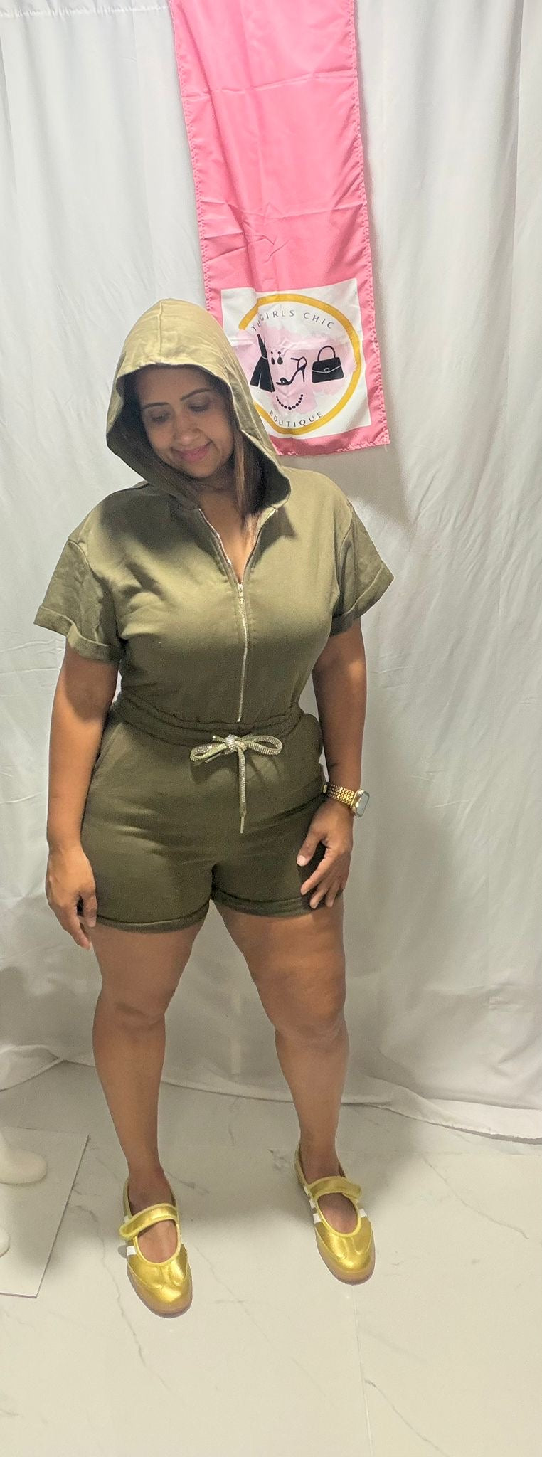 Green romper