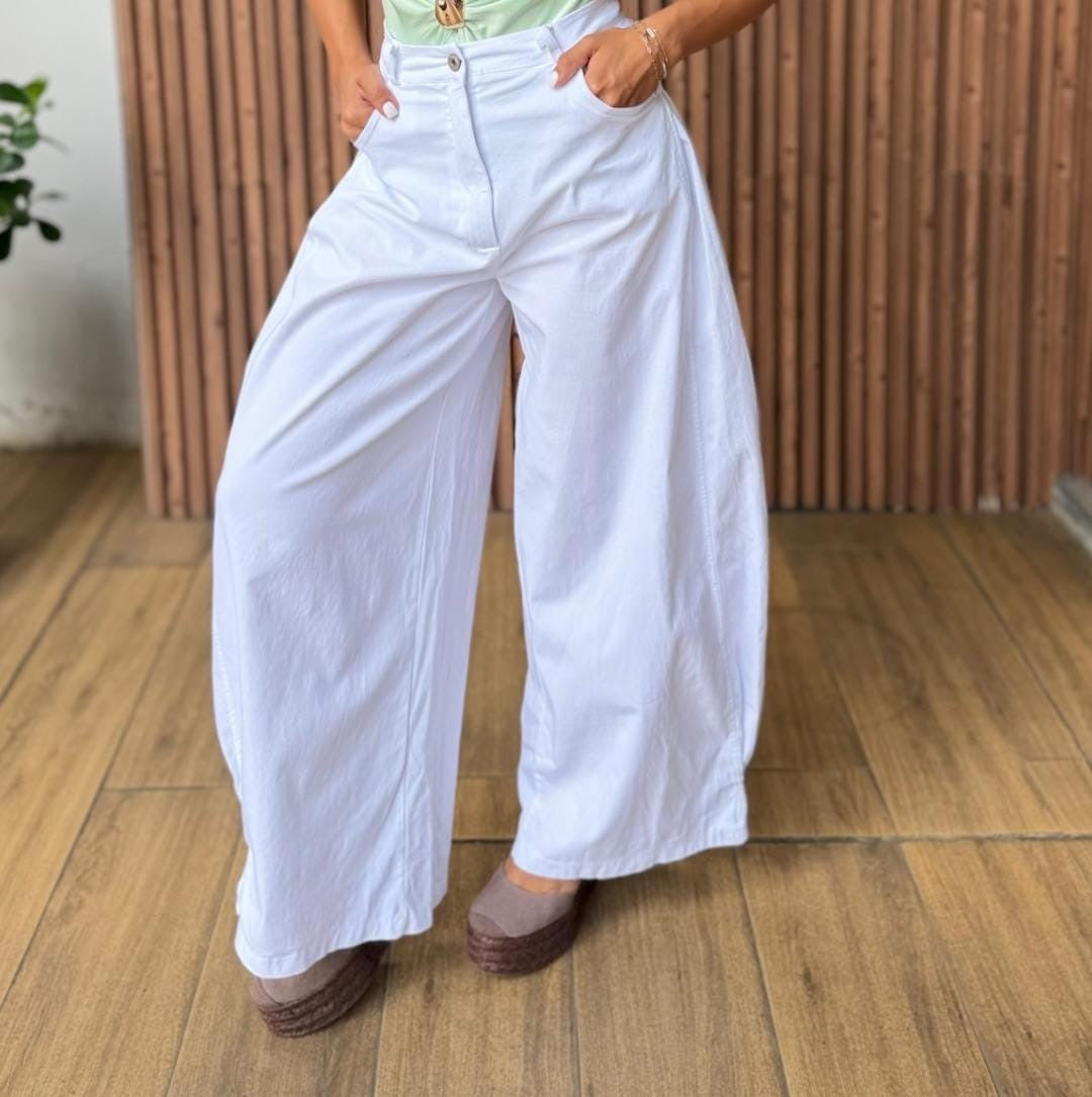 Pleated Barrel Baggy Pant | Estilo Italiano