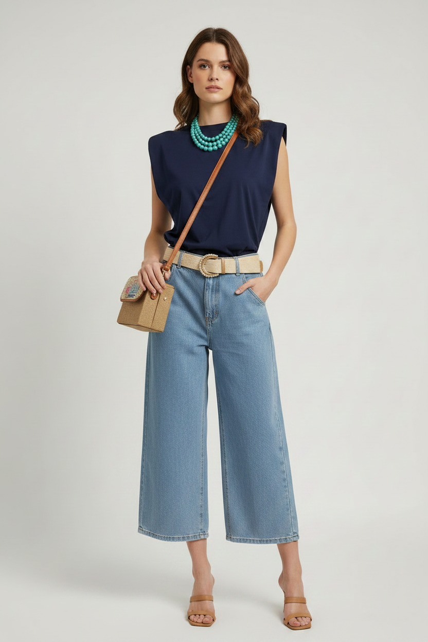 Italian Shoulder Pad Top – The Power Basic | One Size