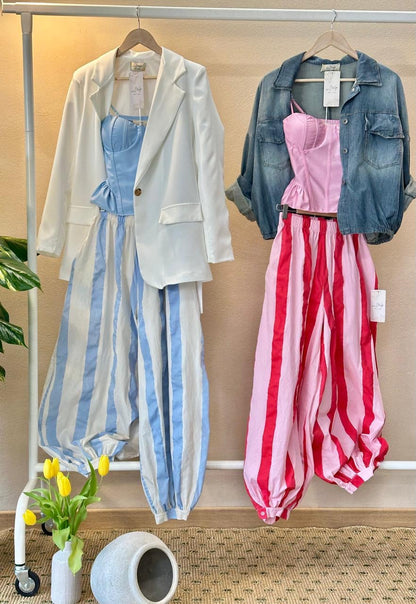 Pantalón Aladín Italiano con Stripe – Elástico y Ajustable