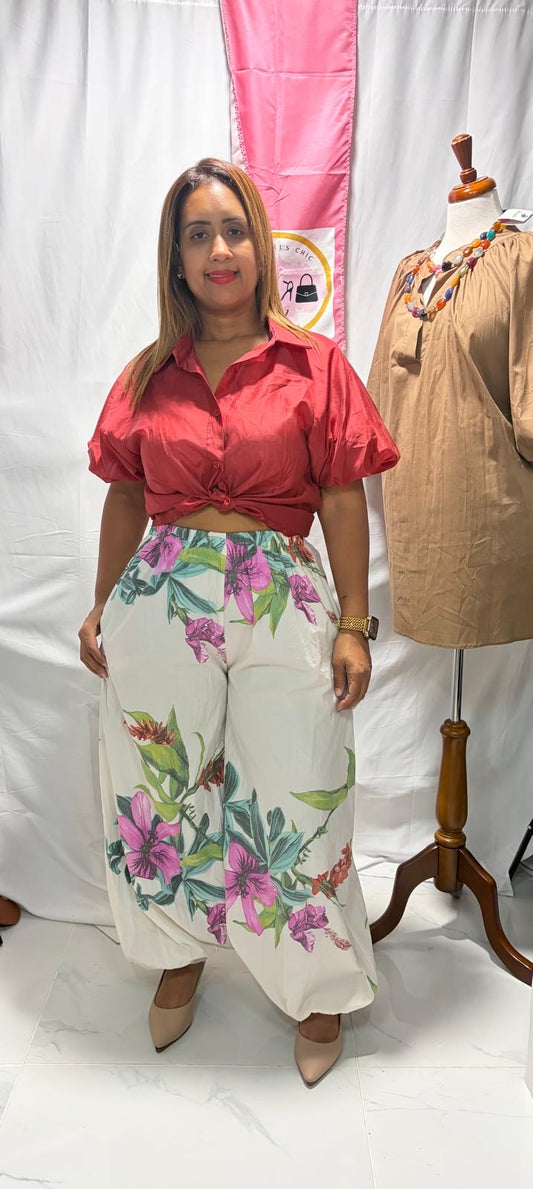 Flower Aladin pant Italian