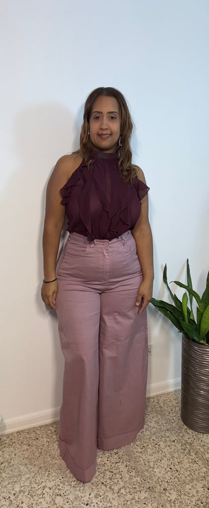 Top Ruffles Made in Italy - Elegancia Italiana Auténtica