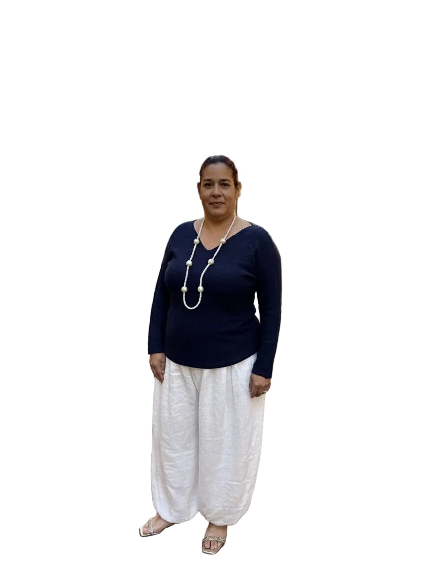 Linen Bubble Pant Made in Italy