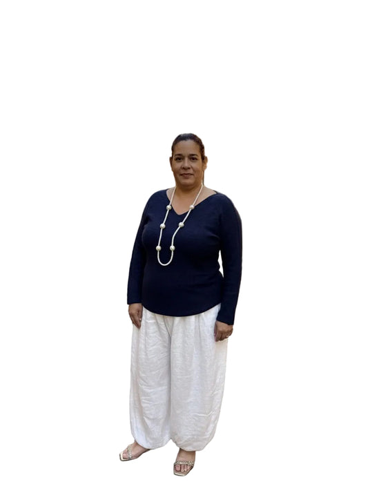 Linen Bubble Pant Made in Italy