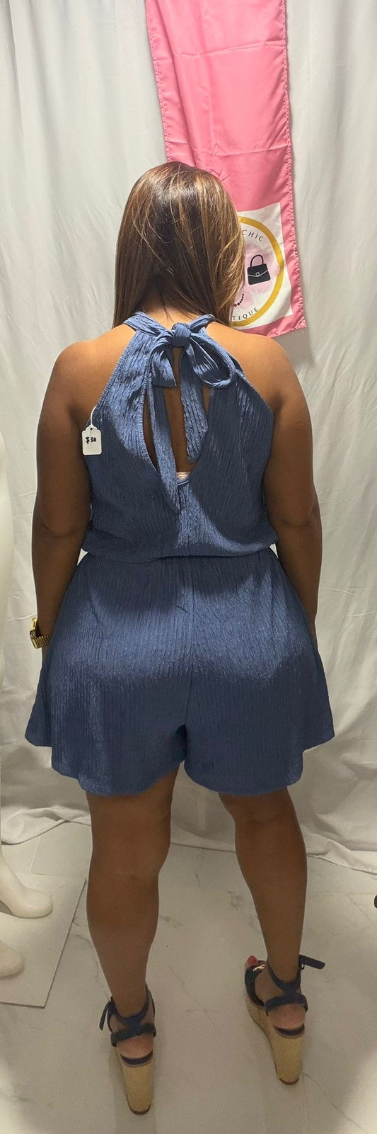 Blue romper basic