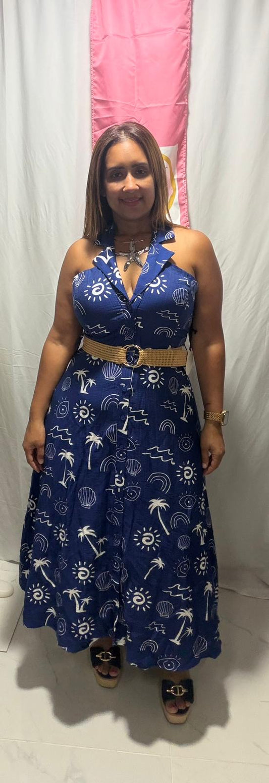 Summer blue dress