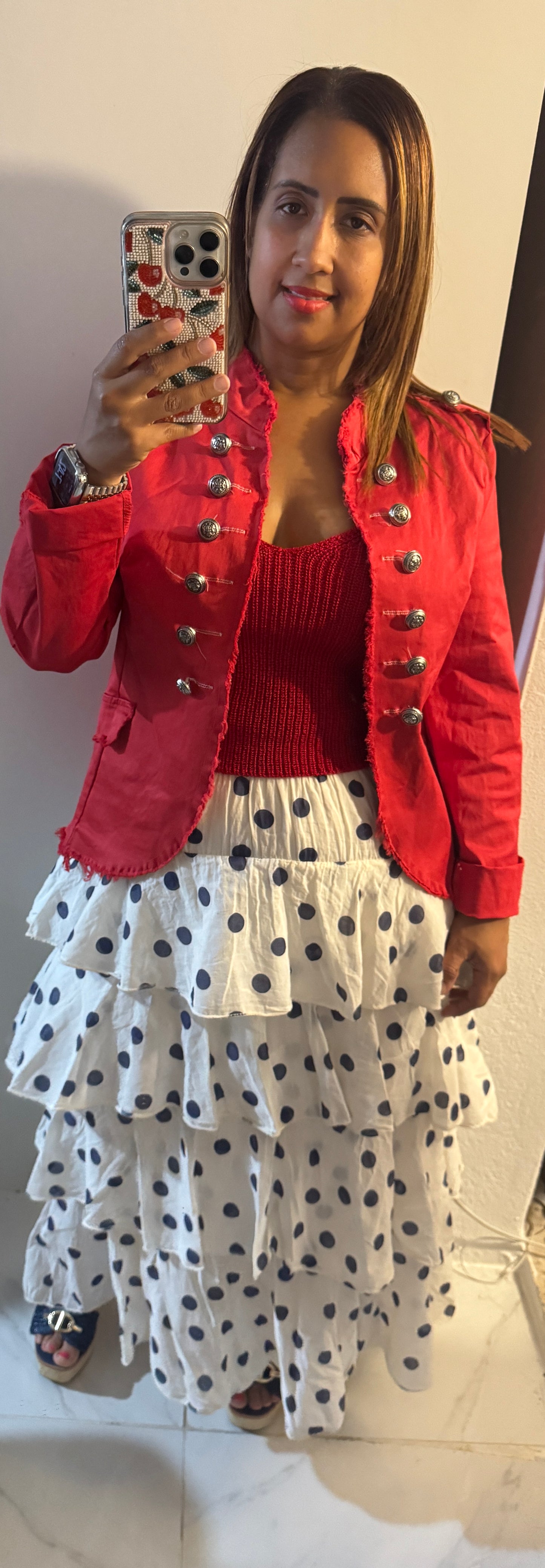 Jacket Napoleón Italiano | Rojo & Azul | Elegancia Napolitana