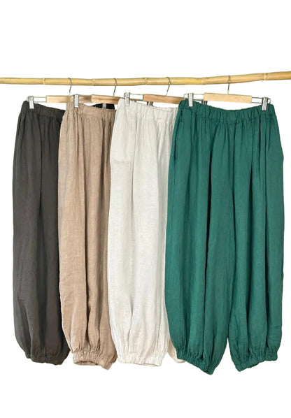 Linen Bubble Pant Made in Italy