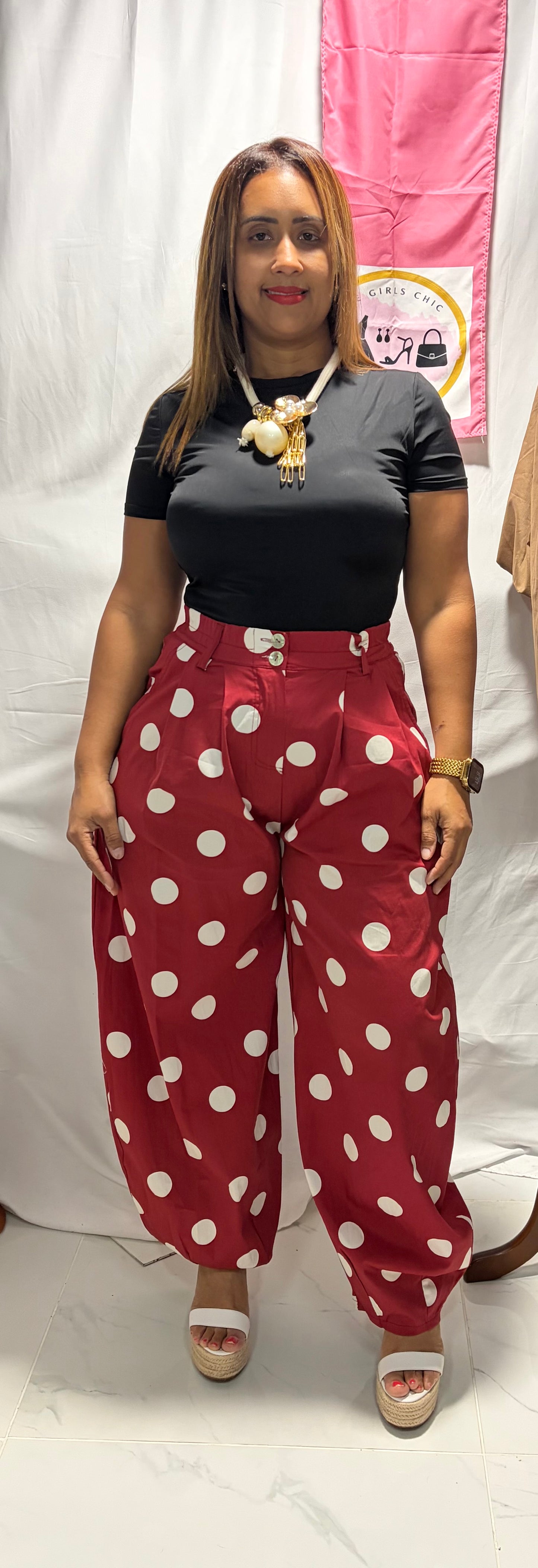 Cotton Barrel polka dots  – Style Italiano