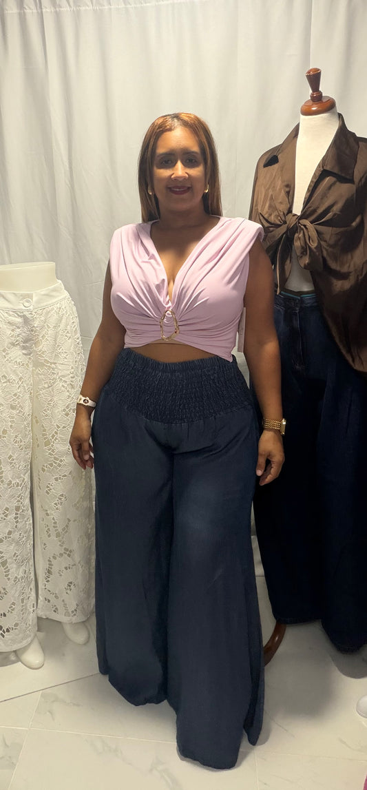 Crop Hebilla top Made in Italy