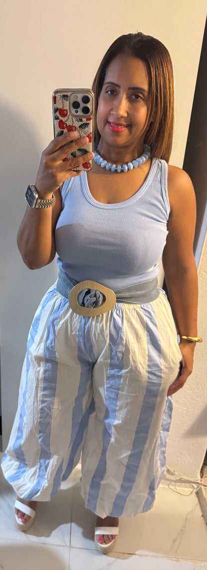 Pantalón Aladín Italiano con Stripe – Elástico y Ajustable