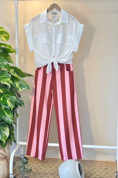 Camisa de Botones con Bolsillos – Tela Italiana