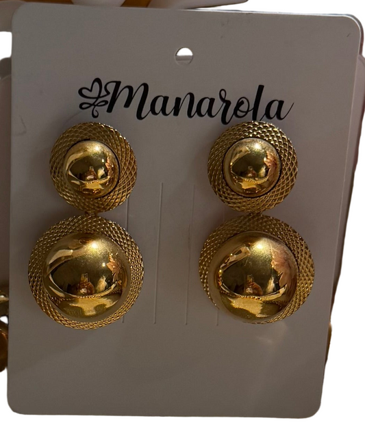 Gold Manarola earring