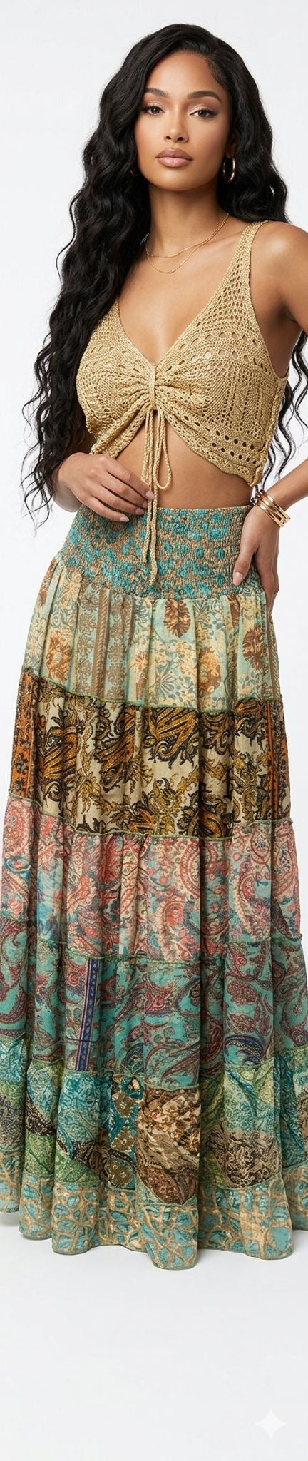 Indian Patchwork 2-in-1 – Skirt or dress | One Size