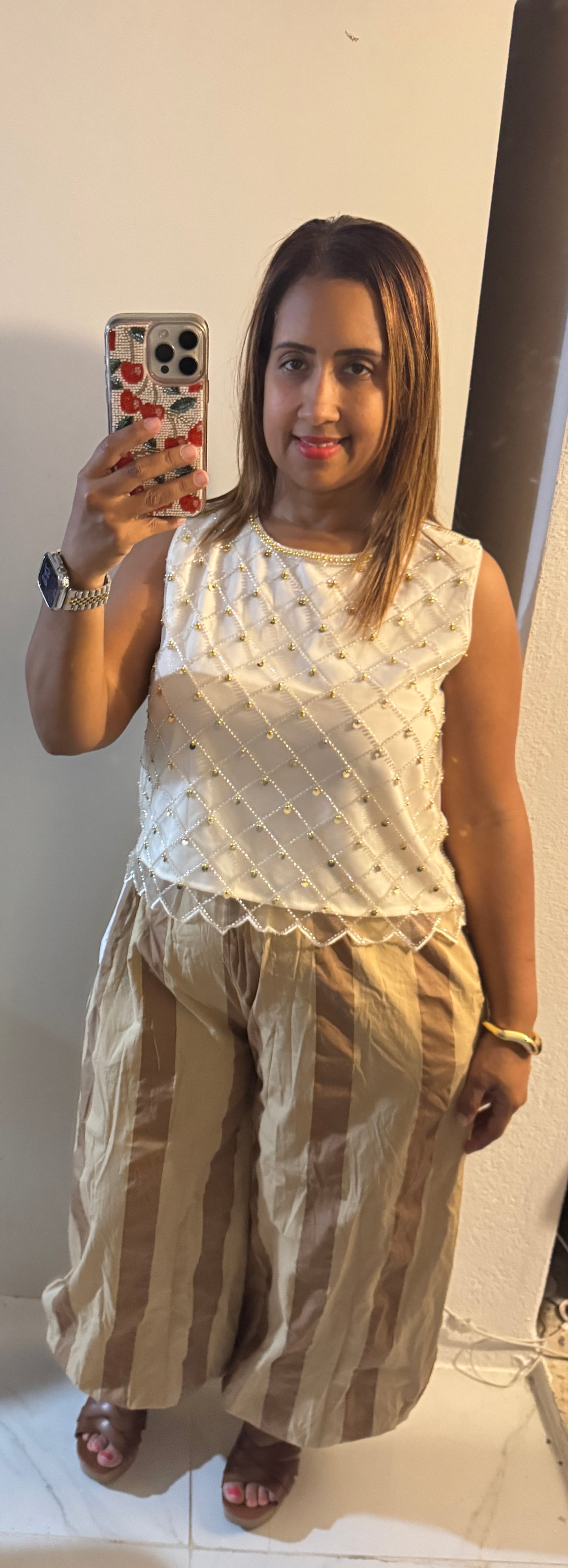 Pantalón Aladín Italiano con Stripe – Elástico y Ajustable
