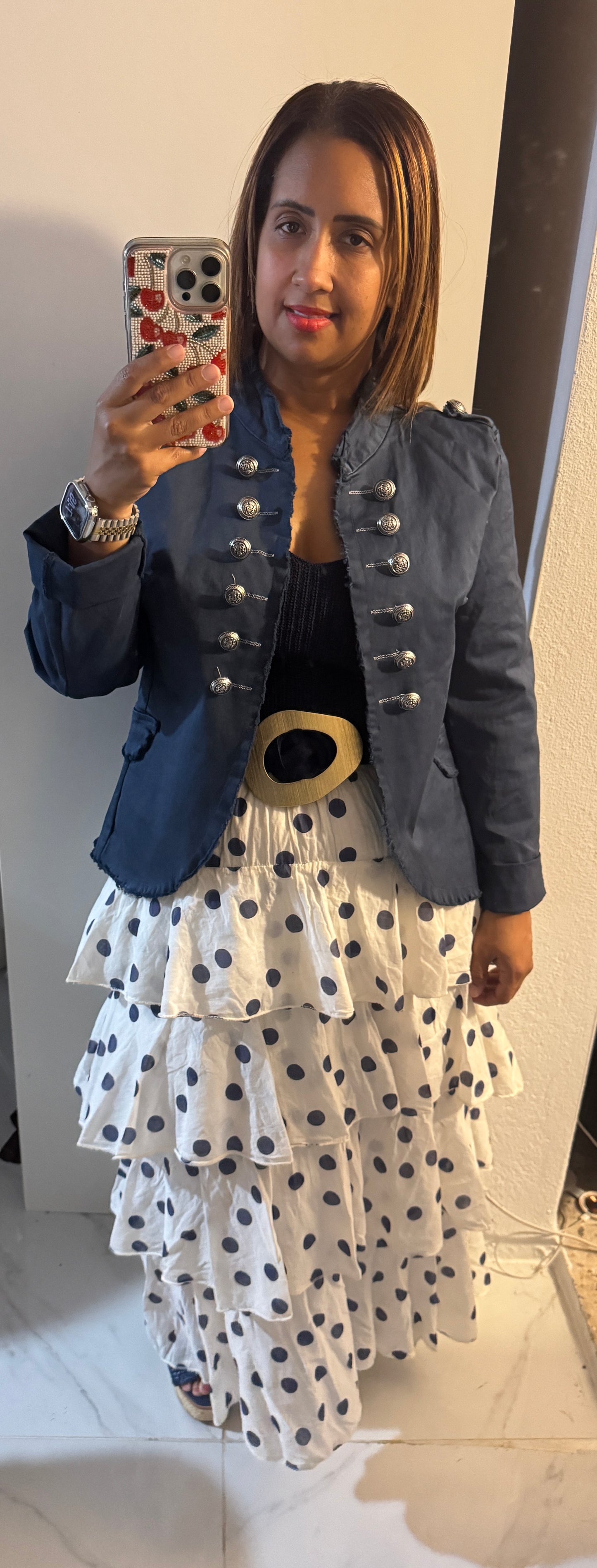 Jacket Napoleón Italiano | Rojo & Azul | Elegancia Napolitana