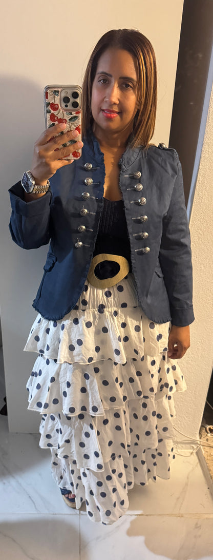 Jacket Napoleón Italiano | Rojo & Azul | Elegancia Napolitana
