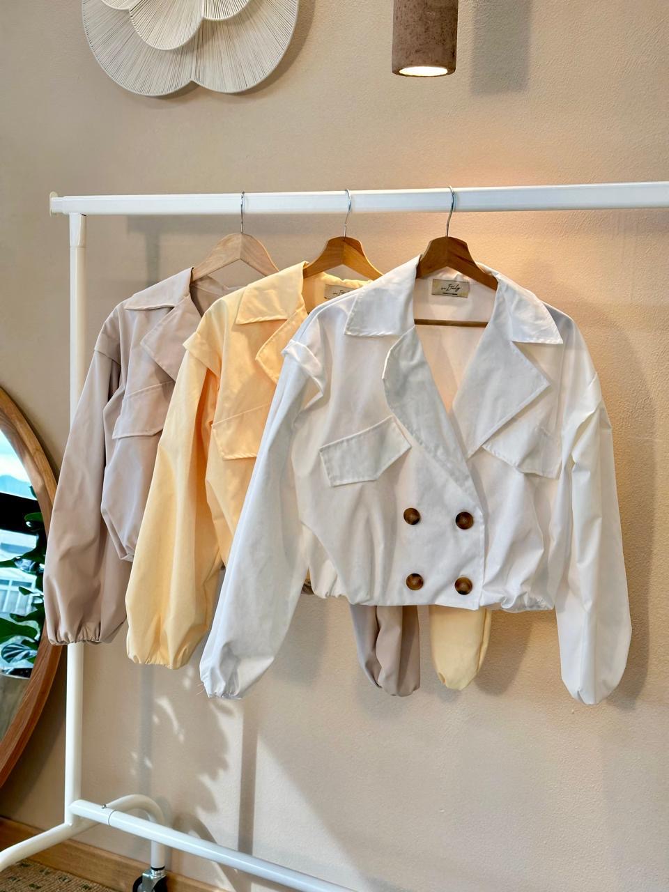 Italian Coat – Modern Design with Button Closure