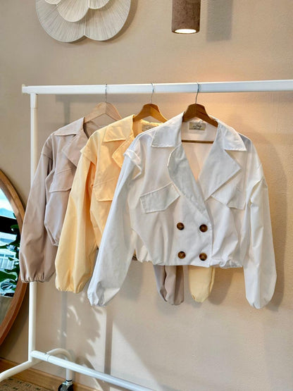 Italian Coat – Modern Design with Button Closure