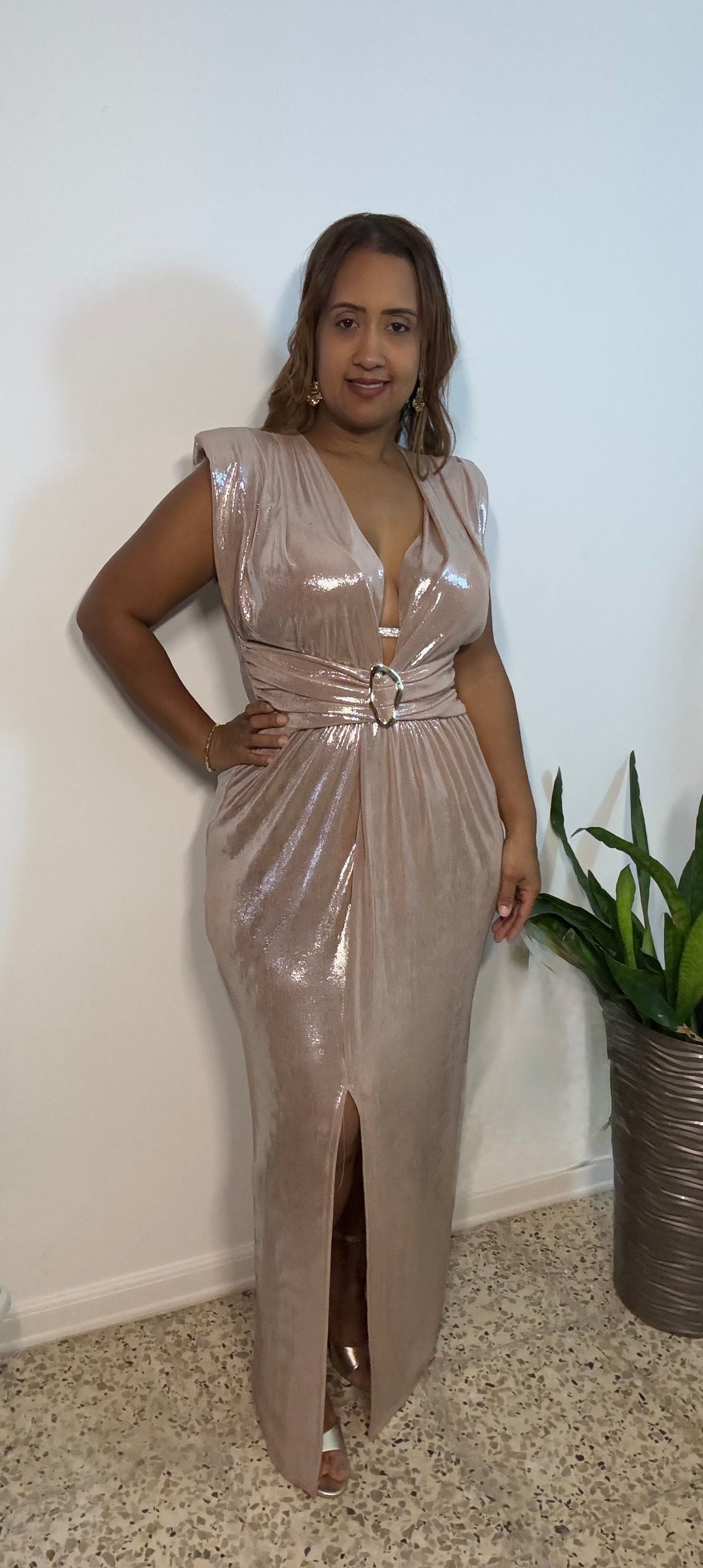 Elegance Dress Metallic Made in Italy